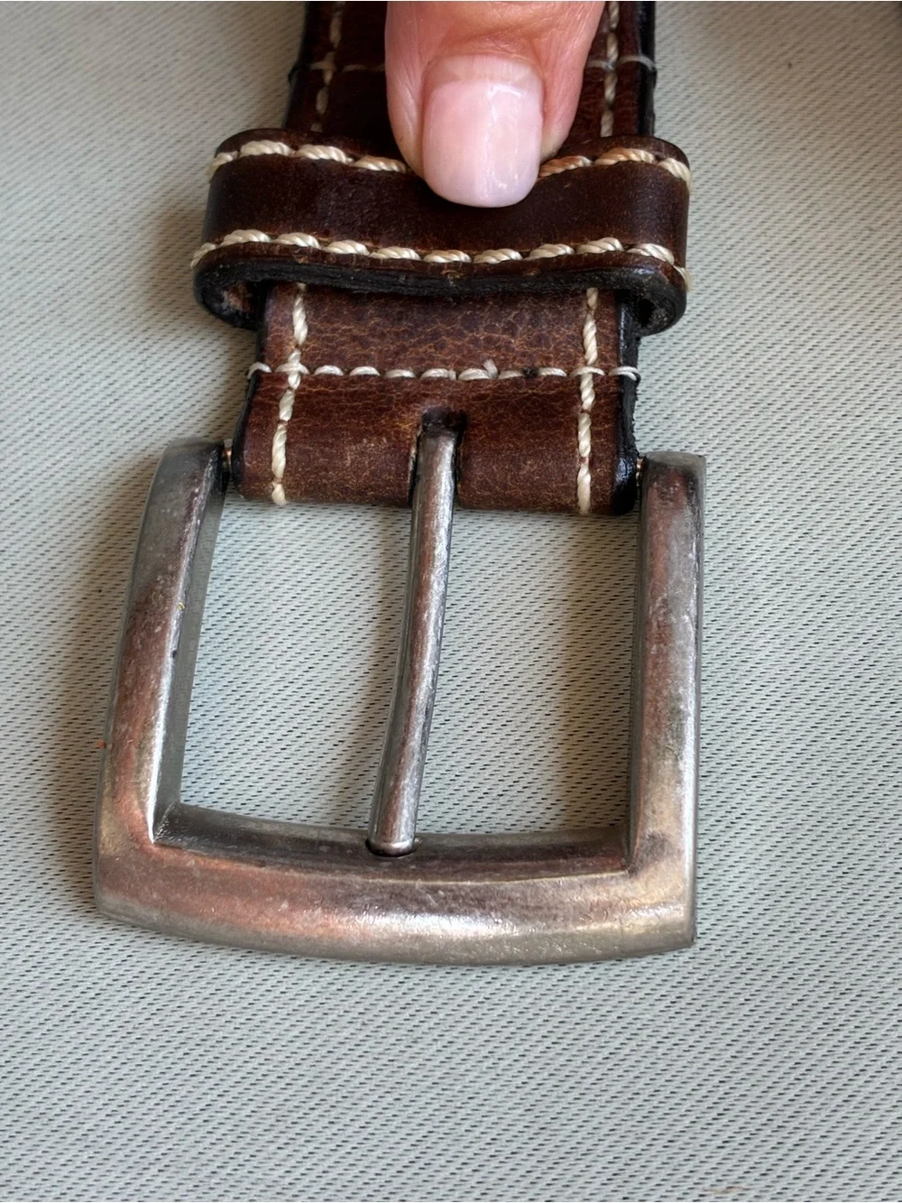 Allen Edmonds Brown Leather Belt Men’s Size 36 Made in USA Classic Casual Dress